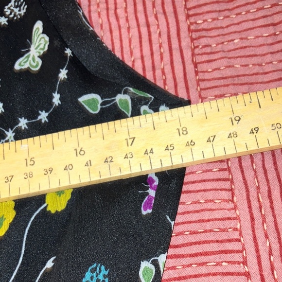 Women’s medium lined Black Floral Midi Dress - Picture 10 of 15